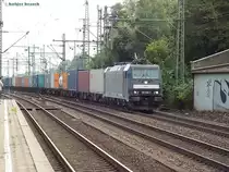 185 566-7 ist am 06.09.13 mit einen intermodal durch hh-harburg gefahren