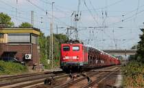 140 637 mit einem Autozug am 24.8.13 in Misburg nach Seelze