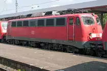 110 406-6 ( 91 80 6110 406-6 D-DB ) ex Nummer E 10 406, Krauss-Maffei AG, [D]-M�nchen 19181 / Siemens-Schuckert-Werke (SSW), Baujahr 1966, Eigent�mer: DB Regio NRW GmbH, [D]-D�sseldorf, Nutzer: DB Fernverkehr AG, [D]-Frankfurt am Main, Bh Dortmund, 07.09.2013, Stuttgart Hbf