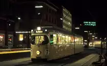 K�benhavn / Kopenhagen SL 7 (D�WAG-GT6 859) N�rre Voldgade / N�rreport station am 24. April 1971.