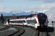 5063-Doppeltraktion als S 7 (GKB-Strecke K�flach - Graz) bei Lieboch, 21.3.13.