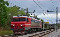 S� 363-035 zieht G�terzug durch Maribor-Tabor Richtung Norden. /10.9.2013