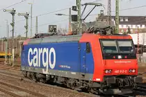 SBB Cargo 482 012 am 27.3.13 als Tfzf in D�sseldorf-Rath.
