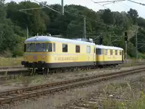 Der Gleismesszug 725/726 004 kam,am 12.September 2013 nach R�gen.Hier erwischte ich den Zug in Lietzow.