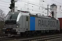 Die damals f�r EVB fahrende Railpool 193 801 am 28.3.13 in Verden (Aller).Leider war nur dieses Foto drin,da der WLC Taurus nicht schnell genug war.