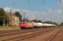 185 586-5 durchf�hrt am Nachmittag des 13.09.2013 mit einem Kesselwagenzug Leipzig-Wiederitzsch.