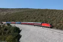 W�hrend in den Wintermonaten die Turnusz�ge aus Holland Ziele in �sterreich in den Skigebieten ansteueren, wird im Sommer ans Meer gefahren. So verkehrt beispielsweise der NF 13419 nach Koper. Am 24.08.2013 ist 541 110 mit diesem Zug bei Hrastovlje auf dem Weg an die K�ste.