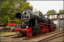 DR 52 8041 des F�rderverein Berlin-Anhaltische Eisenbahn e.V. bei den Bahnaktionstagen am 15.09.2013 in Lutherstadt Wittenberg