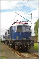 DR E18 047 des Verkehrsmuseum N�rnberg war bei den Bahnaktionstagen des F�rderverein Berlin-Anhaltische Eisenbahn e.V. am 15.09.2013 in Lutherstadt Wittenberg zu Gast