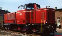 V 65 02 der Ilmebahn um 1980 im Werk Moers der MaK.