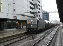 SBB - Re 6/6 11646 mit G�terzug bei der durchfahrt im Bahnhof Z�rich Altstetten am 16.09.2013