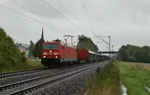 Am 18.09.13 fuhr 185 348-0 mit einen gemischten G�terzug Richtung Gem�nden.