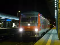 610 502 steht hier mit dem RE3469 (N�rnberg-Hof) im Hofer Hbf am 22.09.2013.
