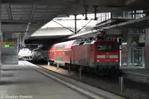 112 105-2 mit dem RE3 (RE 18350) von W�nsdorf-Waldstadt nach Schwedt(Oder) in Berlin S�dkreuz. 26.09.2013