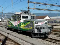 travys / YSteC - G�terlok Ge 4/4 21 im Bahnhof Yverdon-les-Bains am 04.09.2013
