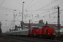 MEG 203 119 und MEG 101 zogen am 5.4.13 den DbZ 92417 von Hamm Rbf nach Ehrang Nord (Sonderlesitung Schadwagen zum Verschrotten).Hier bei H�rth-Kalscheuren.