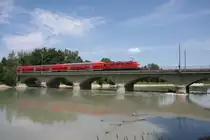 111 123-6 Salzburg Saalachbrücke 26.07.2013