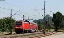 146 222-5 mit dem RE 19046 (Singen(Hohentwiel)-Stuttgart Hbf) bei Welschingen 16.8.13