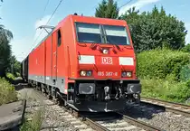 185 387-8 mit gem. G�terzug durch Bonn-Beuel - 21.08.2013