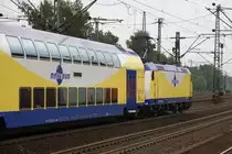 Metronom auf dem Weg nach Bremen HBF. 
Hamburg-Haburg, 19.8.13