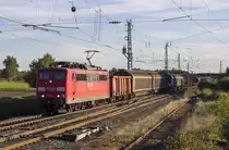 151 141-9 mit einem gemischten G�terzug in Breiteng��bach (28.09.2013)