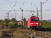 185 294-6 mit einem gemischten G�terzug bei Breiteng��bach (28.09.2013)