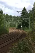 Km 23,6 des Streckenabschnittes   Klingenberg Colmnitz - Tharandt, der Kommentar eines Stra�enbauingenieurs:   So w�rde man heute keine Bundesstra�e trassieren !  
29.09.2013 11:43 Uhr 