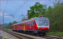 S� 814-107 f�hrt durch Maribor-Tabor Richtung Murska Sobota. /26.9.2013