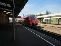 Bombardier Talent 2 - DB 2442 226 heute auf Durchfahrt im Bahnhof M�hlacker. Normalweise wird dieses Fahrzeug im  Werdenfels-Netz  eingesetzt