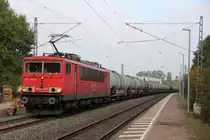 155 266-0 DB Schenker Rail in Michelau am 09.10.2013.