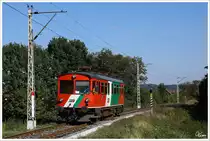STLB Triebwagen 2 f�hrt als R 8607 von Feldbach nach Bad Gleichenberg. 
Oedt bei Feldbach 4.10.2013