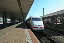 401 516-0 kurz nach der Ankunft als ICE 279 aus Berlin Hbf am Nachmittag des 06.09.13 in Basel Bad. Bf. Wegen der gro�en Ankunftsversp�tung endete der 279 an diesem Tag schon in Basel Bad. und fuhr planm��ig als ICE 270 zur�ck nach Berlin.