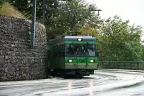 Der Beh 4/8 92 auf Bergfahrt kurz hinter La Barboleuse; 11.10.2013