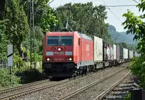 185 263-1 G�terzug durch Bonn-Beuel - 21.08.2013