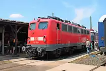 Am 08.06.2013 stand die �lteste 110er auf dem Gel�nde des DB Museum Koblenz-L�tzel. Sp�ter wird 115 152-1 mit weiteren Fahrzeugen zur gro�en Fahrzeugparade im Gbf aufgestellt.