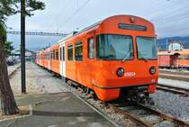 Be 4/8 Nr. 45 abgestellt in Solothurn, 13.10.2013.