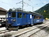 MOB / Goldenpass -  Triebwagen BDe 4/4 3004 im Bahnhofsareal Montbovon am 14.09.2013
