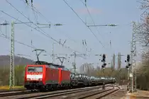 189 072  GZ 1000 +189 048 am 20.4.13 mit einem Coilzug in Unkel.