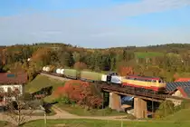 217 002 und 212 249 am 20.10.2013 bei Salling.