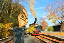 Wenn alle Bl�tter gefallen sind stellt meist auch der Stainzer Flscherlzug seinen Planbetrieb ein. 20.10.2013