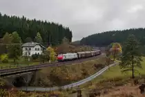 37 531 akiem mit Flaschenzug am 20.10.2013 bei Bastelsm�hle gen Kronach. 