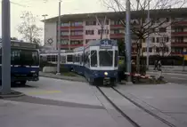Z�rich VBZ Tram 14 (Be 4/6 2008) Triemli im Februar 1994.