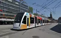 Be 6/8 mit der Betriebsnummer 670 und der neuen Westside Vollwerbung auf der Linie 9 am Bubenbergplatz in Bern. Die Aufnahme stammt vom 17.06.2013.