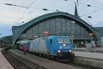 185 529-5 der LTE mit einem Sonderzug in K�ln Hbf am 20.10.2013