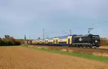 Am 23.Oktober 2013 schob ME 185 546 bei Elze(Han) einen ME nach Uelzen.