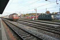 Totgesagte leben l�nger. Dieses Wochenende stehen gleich 2 Ae 6/6 in Solothurn abgestellt. Links; 11419, rechts 11501. 26.10.2013.