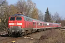 218 206-1 bei Kall 28.01.2009