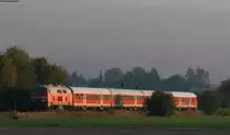 RE 20750 (Erzingen(Baden)-Basel Bad Bf) mit Schublok 218 343-2 bei Erzingen 24.9.13