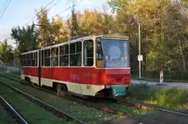 Tatra 001 im Sonderverkehr als Halloween Tram am 30.10.2013 Potsdam Volkspark.