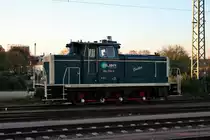 Am Abend des 30.10.2013 stand die neue ELBA Lok 364 514-0  G�nter  (Unt/Elba/23.09.2013) abgestellt in Lahr (Schwarzw) und wartet auf ihren n�chsten Einsatz. 